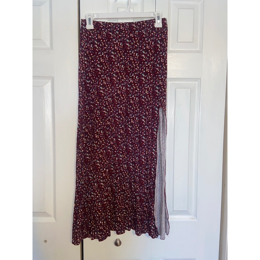 Floral maxi skirt